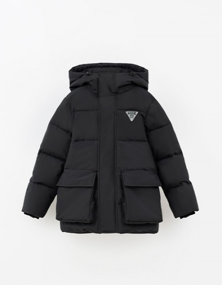 Чёрная зимняя куртка для мальчика