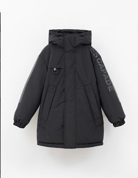 Чёрная зимняя куртка для мальчика