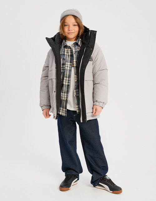 Зимняя двухсторонняя куртка для мальчика