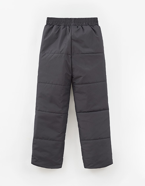 Графитовые утеплённые брюки для девочки
