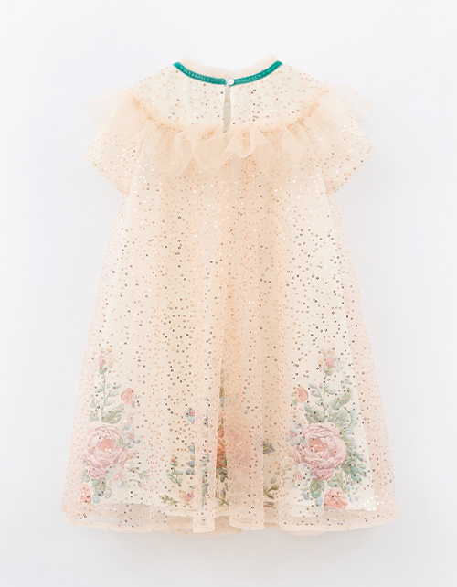 Элегантное платье с пайетками для девочки