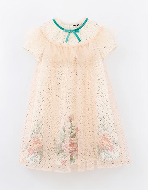 Элегантное платье с пайетками для девочки