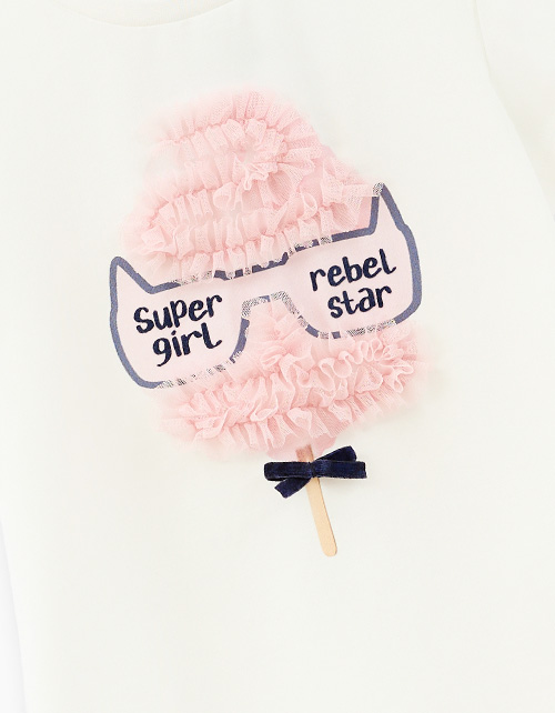 Нарядная футболка для девочки