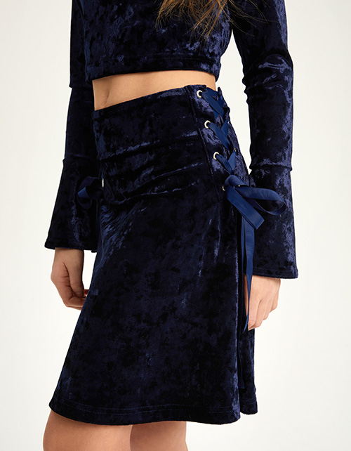 Бархатная юбка для девочки