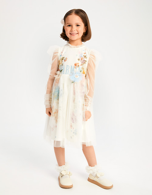 Дизайнерское воздушное нарядное платье для девочки Дизайнерское воздушное нарядное платье для девочки