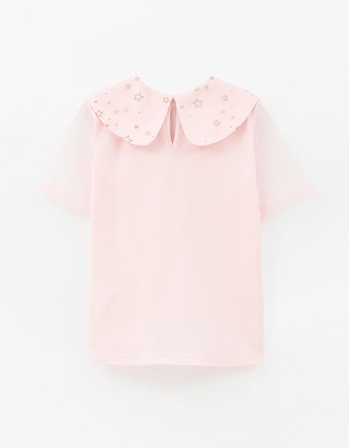 Футболка с воротником для девочки Футболка с воротником для девочки