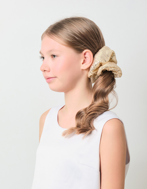 Мягкая большая резинка с пайетками Мягкая большая резинка с пайетками