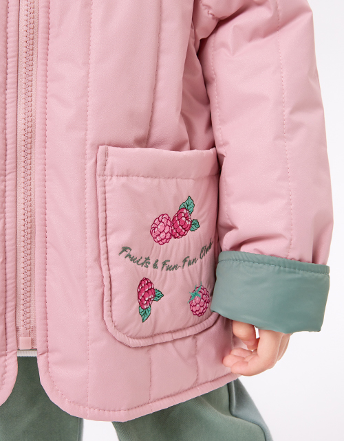 Весенняя стёганая куртка для девочки