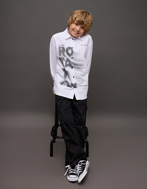 Белая рубашка для мальчика