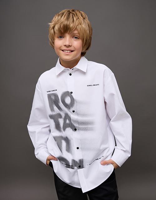 Белая рубашка для мальчика