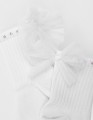 Белые носки с бантом для девочки