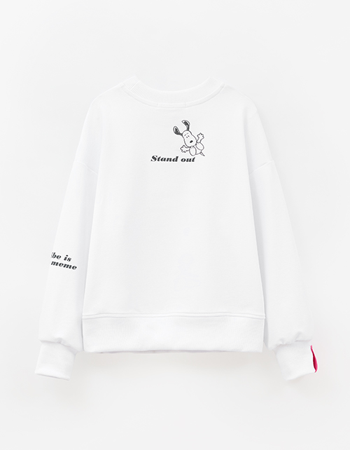 Белый свитшот для девочки