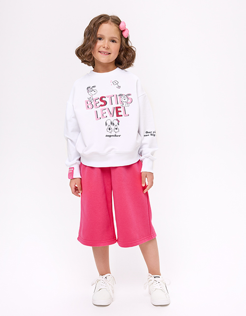 Белый свитшот для девочки