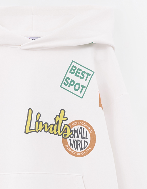 Молочное худи для мальчика Молочное худи для мальчика