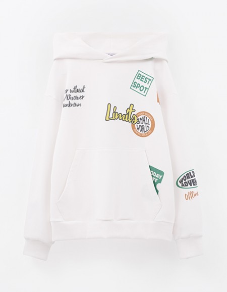 Молочное худи для мальчика Молочное худи для мальчика