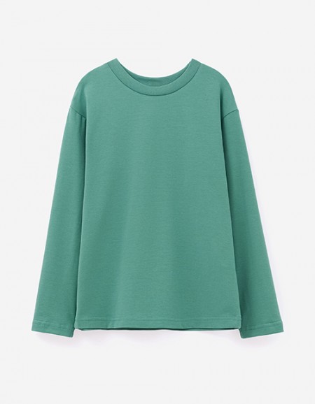 Тёмно-зелёный лонгслив Тёмно-зелёный лонгслив