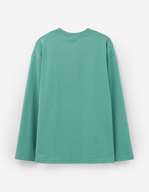 Тёмно-зелёный лонгслив Тёмно-зелёный лонгслив