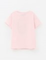 Пудрово-розовая футболка для девочки