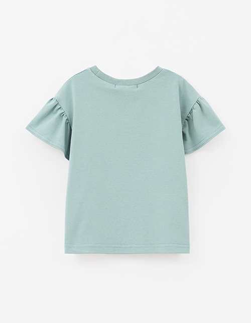 Мятная футболка для девочки