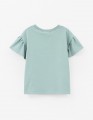 Мятная футболка для девочки