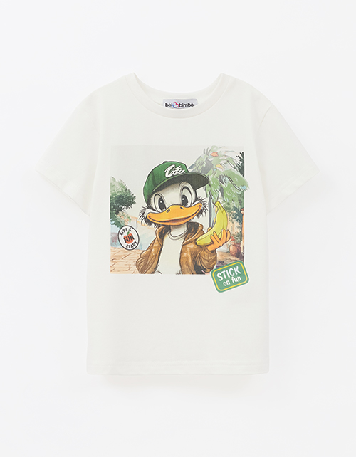 Молочная футболка для мальчика