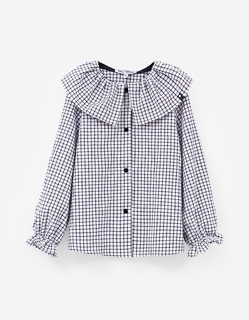 Блузка в клетку для девочки