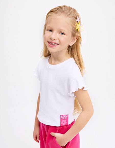 Белый топ для девочки