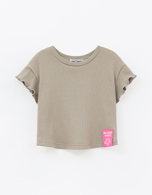 Оливковый топ для девочки