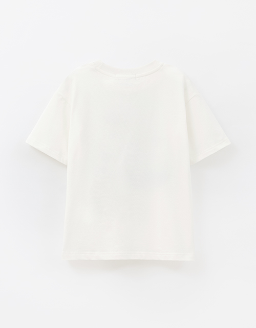 Молочная футболка для мальчика