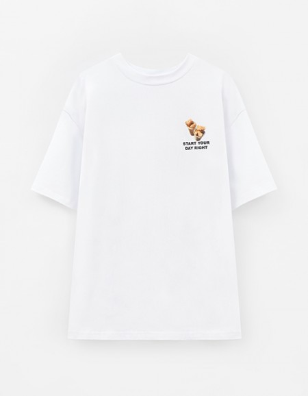 Белая футболка для девочки