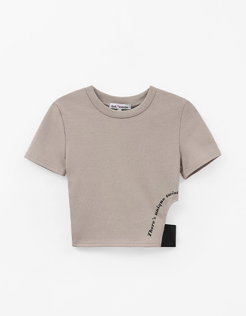 Оливковый кроп-топ для девочки