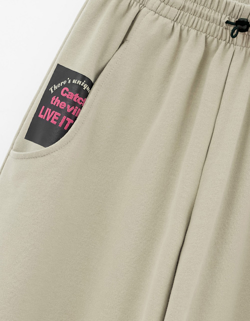 Оливковые удлинённые бермуды для девочки