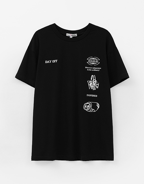 Чёрная футболка для мальчика