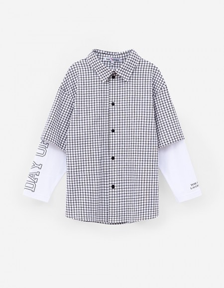 Рубашка в клетку для мальчика
