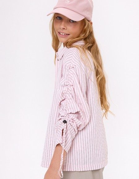 Рубашка в полоску для девочки