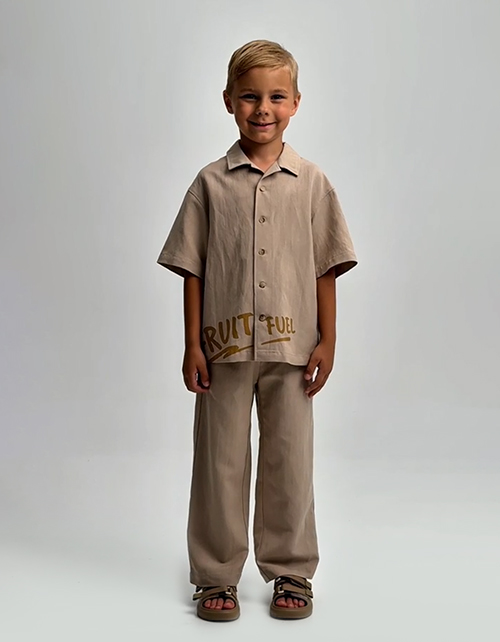 Льняная рубашка для мальчика