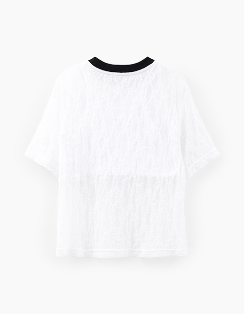 Кружевная футболка для девочки