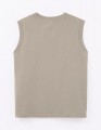Оливковая футболка без рукавов для мальчика