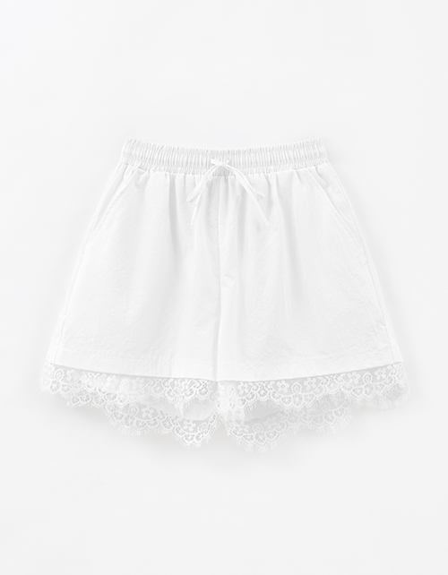 Белые шорты-боксёры для девочки