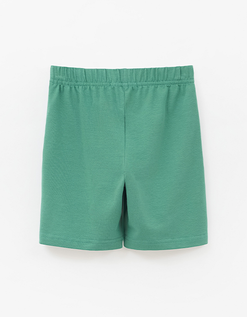 Тёмно-зелёные шорты-бермуды для мальчика