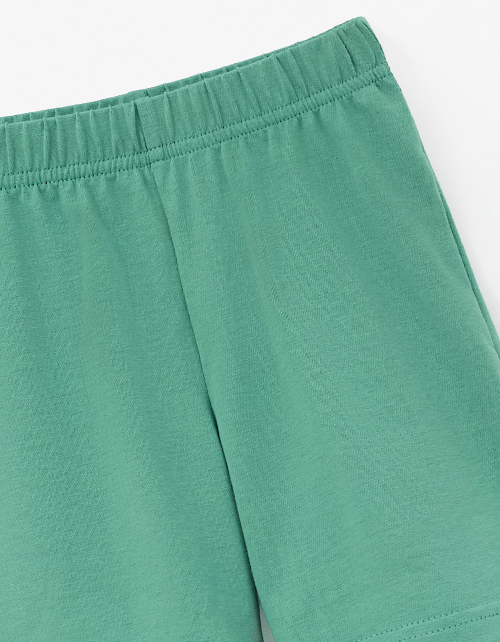 Тёмно-зелёные шорты-бермуды для мальчика