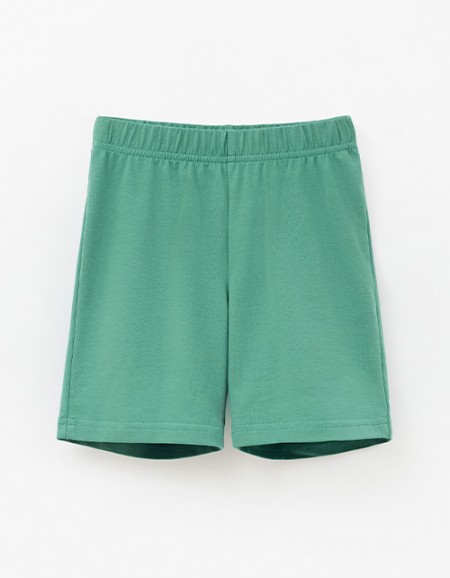 Тёмно-зелёные шорты-бермуды для мальчика