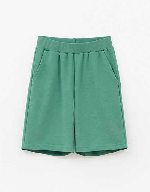 Тёмно-зелёные шорты-бермуды для мальчика Тёмно-зелёные шорты-бермуды для мальчика