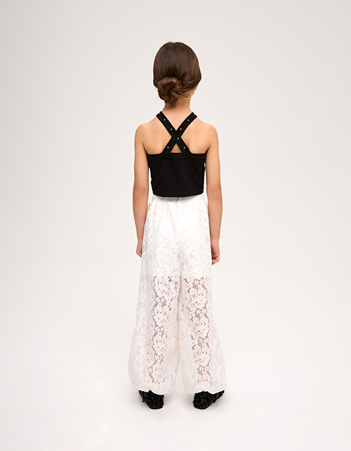 Ажурные брюки-джоггеры для девочки Ажурные брюки-джоггеры для девочки