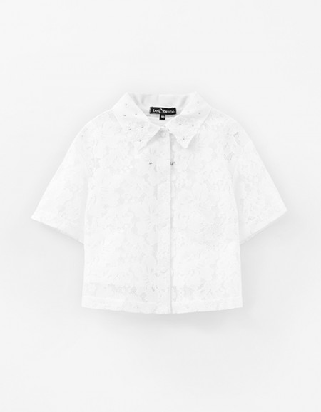 Ажурная блузка для девочки