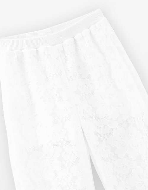 Кружевные брюки-джоггеры для девочки