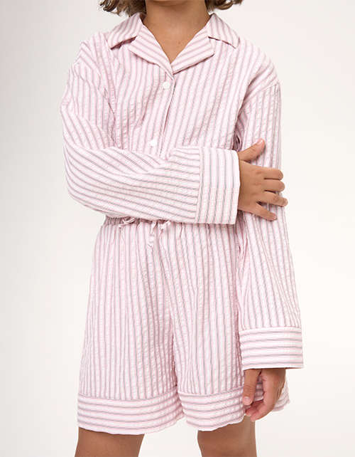 Рубашка в пижамном стиле для девочки