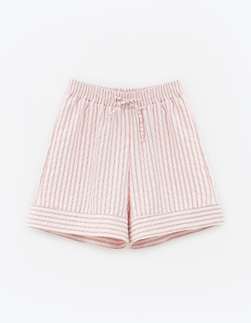 Шорты в полоску в пижамном стиле для девочки