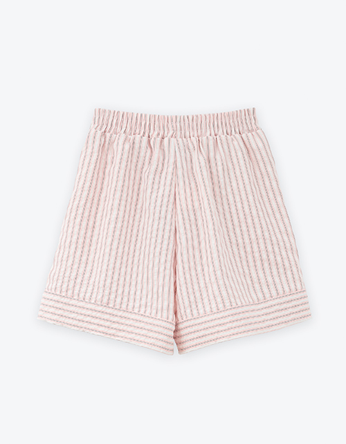 Шорты в полоску в пижамном стиле для девочки