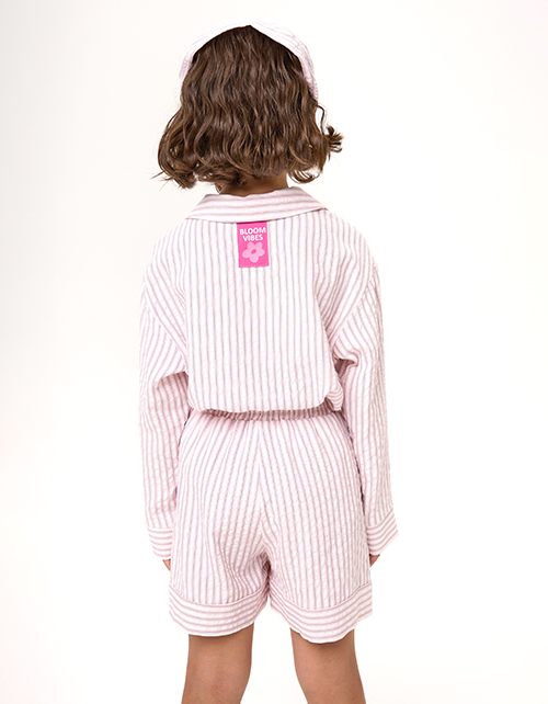 Шорты в полоску в пижамном стиле для девочки